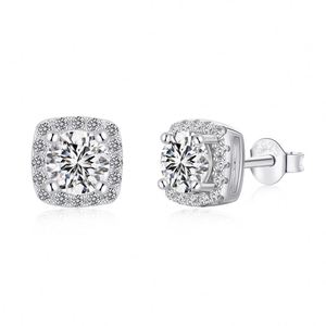 Pendientes de Plata de Ley S925 Dylam con Circonita Cúbica 5A de 0.5 Quilates, Hipoalergénicos, Libres de Níquel, Joyería Fina para Mujer - Product Image 1
