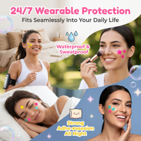 Patchs autocollants anti-acné 40 étoiles les plus vendus pour couvrir les boutons et les marques d'acné sur le visage, portables pour le voyage