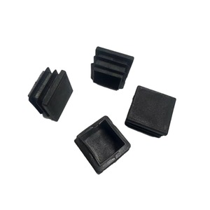 Furniture <b>Plastic</b> End Cap Black Anti Slip Square Tube Plug For <b>Shelf</b> Table Chair Foot Pad Modern Minimalist Style - Product Image 3