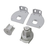 Réducteur d'engrenage en métal de haute qualité, 28mm, embrayage à double rouleau, composants zébrés, accessoires de rideau, bouchon d'extrémité