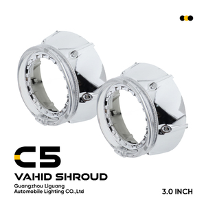 Cubiertas para Faros Delanteros de Automóviles al por Mayor, Cubiertas Angel Eyes, Cubiertas para Lentes de Proyector Bi-LED para Reequipamiento de Faros Delanteros de Automóviles - Product Image 2