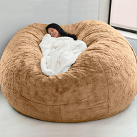 Fauteuil pouf en tissu personnalisé VISI, avec housse amovible, canapé-lit élégant pour salon d'appartement