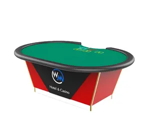 온라인 카지노 도박 테이블 LED 조명이있는 바카라 테이블
