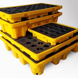 Approuvé EPA Durable HDPE Euro Palette Tambour Confinement de l'huile Palette industrielle PP <span class=keywords><strong>Transport</strong></span> à 4 voies pour le stockage logistique - Product Image 5