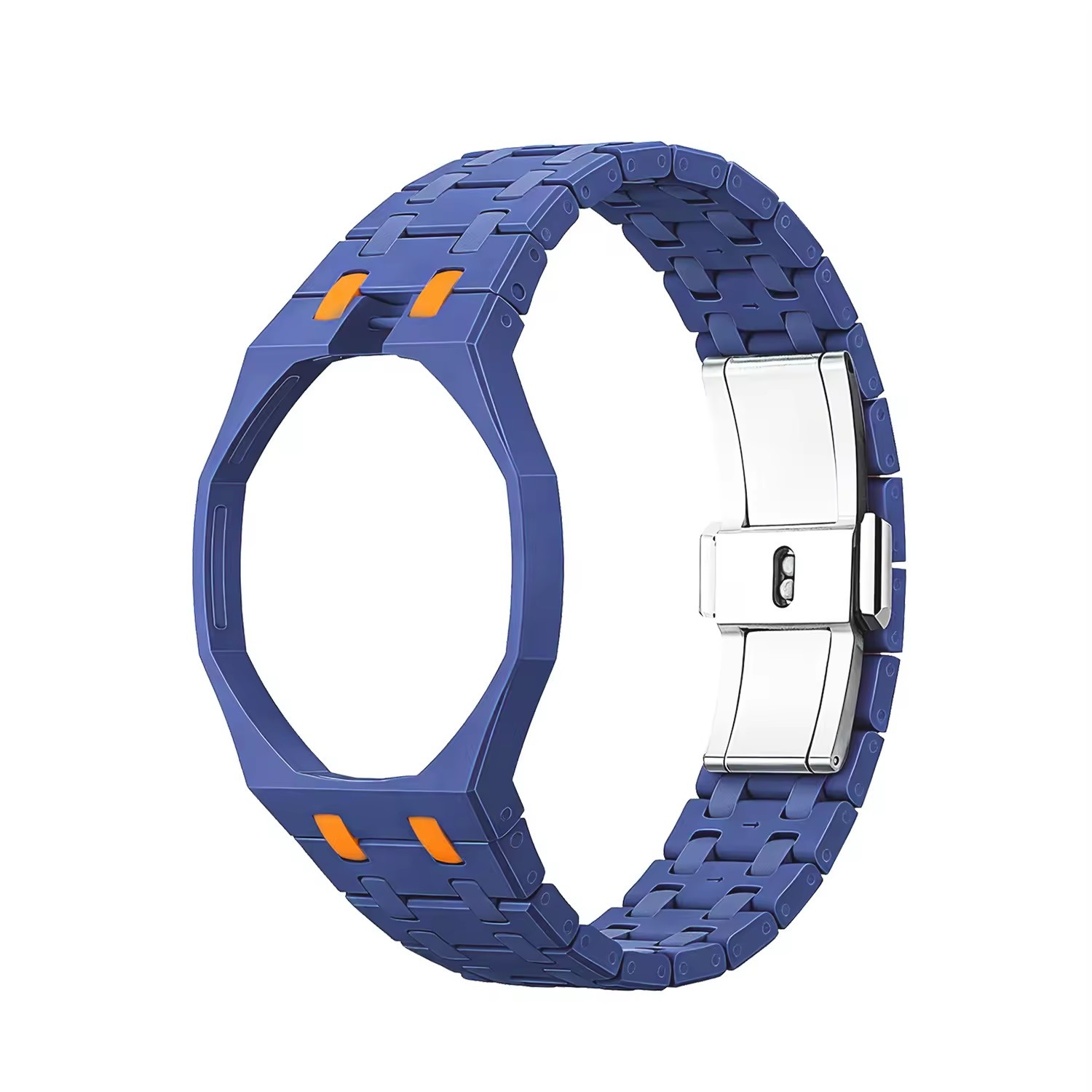 Point bleu et orange 12h00