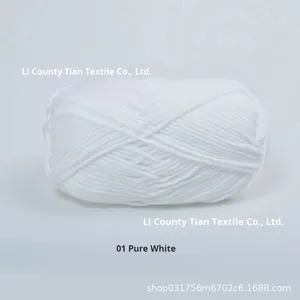 6-Ply 100% Acrylic Sợi 100G Vừa Cồng kềnh 3.4-4Mm Mềm Fluffy Đan Sợi Cho Người Mới Bắt Đầu Dễ Dàng Crochet DIY Nhuộm Mô Hình Ưa Thích - Product Image 6