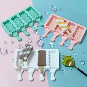 GC moules a glaces DIY自制模具para paletas de hielo钻石心形冰淇淋工具冰棒模具