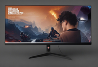 Monitor Gaming Ultrawide 32 Inci 21:9 IPS 165Hz 180Hz FHD 1080P DP VGA 110% SRGB Bebas Kedip OEM Pesanan Grosir