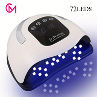 Lampe UV LED SUNX19MAX 320W pour ongles, séchage rapide, en plastique ABS, avec 72 LED, pour salon et usage domestique