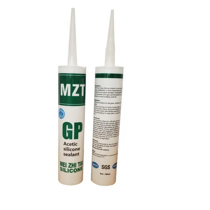 MZT-GP Tabung Kapiler Sealant 250G Caulking Para Sellar Ventanas 300Ml Asetat Menyembuhkan Silikon Sealant