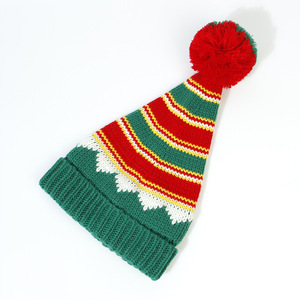 Gorro <span class=keywords><strong>de</strong></span> Papá Noel <span class=keywords><strong>de</strong></span> punto <span class=keywords><strong>de</strong></span> <span class=keywords><strong>tres</strong></span> colores para padres e hijos <span class=keywords><strong>de</strong></span> invierno al por mayor, gorro <span class=keywords><strong>de</strong></span> Feliz Navidad con pompón en la parte superior - Product Image 4