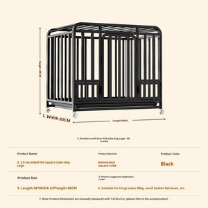 Gabbia per Cani RENHE di Taglia Grande e Media con Tubo Spesso 3.0 per Interni con Toilette Separata per Golden Retriever Border Collie e Animali Domestici - Product Image 6