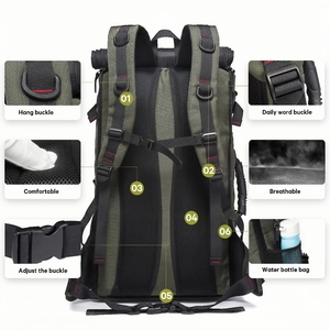 Sac à dos tactique imperméable 2025 en tissu Oxford avec fermeture éclair antivol pour l'escalade, la randonnée et les voyages en extérieur - Product Image 4