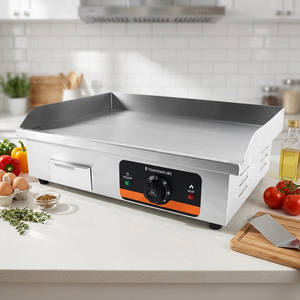 Plancha Eléctrica Comercial de 3000W, Plancha de Acero Inoxidable para Asar, Máquina de Plancha para <span class=keywords><strong>Restaurante</strong></span> - Product Image 1