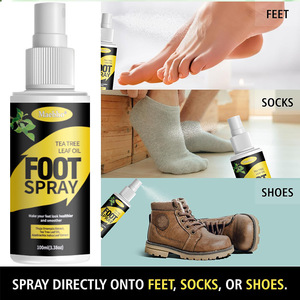 Spray para Pies con Aceite <span class=keywords><strong>de</strong></span> Árbol <span class=keywords><strong>de</strong></span> Té para Pies Frescos y con Apariencia Saludable, Spray Botánico para el Cuidado <span class=keywords><strong>de</strong></span> los Pies 100ml - Product Image 3