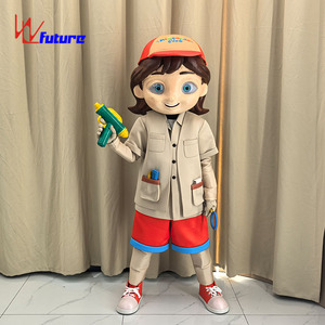 Costume de mascotte de fille en dessin animé 3D, applicable aux parcs d'attractions, défilés, événements, fêtes, cosplay, publicité, spectacles - Product Image 2
