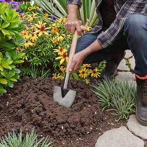 Bêche industrielle en acier inoxydable tranchage manuel facile des racines toute l'année bois <span class=keywords><strong>de</strong></span> frêne personnalisable pour outil <span class=keywords><strong>de</strong></span> jardin - Product Image 2
