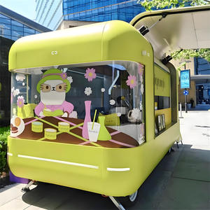 Net rouge Wenchuang voiture marché de nuit Place salle à manger café remorque scénique zone collation boisson acier inoxydable utilisé crème glacée vente voiture - Product Image 3