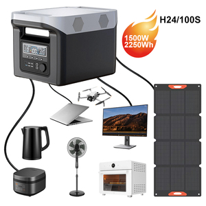 ข้อเสนอพิเศษ แบตเตอรี่ลิเธียมแบบพกพา 2520Wh 1500W เครื่องกำเนิดไฟฟ้าคลื่นไซน์บริสุทธิ์ 220V สำหรับใช้ในบ้าน ระบบโซลาร์เซลล์ MPPT C - Product Image 1