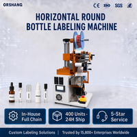 Applicateur d'étiquettes horizontal de bureau entièrement automatique Orshang pour petits flacons de 10 à 30 mm – Laboratoire, Nutrition, Soins des consommateurs