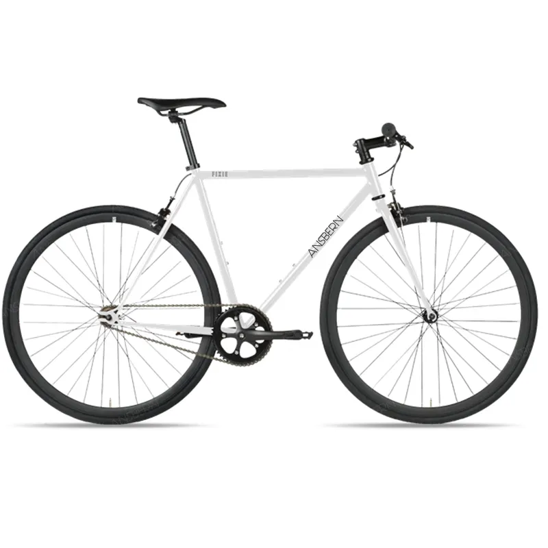 Ansbern Klassieke 700C Hoge-Tien Staal Carbon Baanfiets Met Frame Fixie En Fixie Wielen