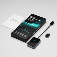 Adaptador Inalámbrico Carplay de Aleación de Aluminio, Diseño Perfecto, Car Play para Apple y Android, Cajas Inteligentes para Autos, 1 Año