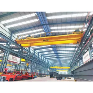 Workstation Bridge Crane Over 2000Lb Slabs Double Girder Overhead Bridge Cranes For Lifting