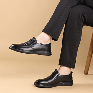 Nueva Colección de Primavera, Zapatos de Cuero para Hombre, Cuero Genuino, Mocasines Casuales y de Negocios, de Piel de Vacuno de Primera Calidad - Product Image 5