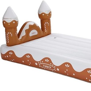 Lit de voyage gonflable pliable moderne en PVC rose pour enfants, idéal pour les séjours à la maison et le camping - Product Image 5