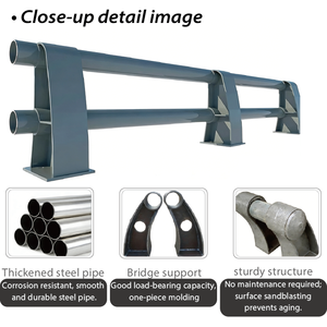 Garde-corps de pont en acier au carbone galvanisé à chaud, robuste, avec protection réfléchissante de qualité ingénieur, indice de protection IP67 pour la circulation - Product Image 2