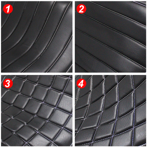 Coussin de siège de moto pour Harley, 1 pièce, 2 pièces, en cuir, pour FLHT <span class=keywords><strong>Electra</strong></span> Glide 2007 — 2019, Ultra Limited <span class=keywords><strong>CVO</strong></span>, 2014-2019 - Product Image 3