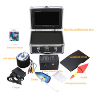 FISHGANG 7 ''TFT 50m 1000TVL Kit de caméra vidéo de pêche sous-marine HD Wifi détecteur de poisson sans fil avec enregistrement vidéo et prise de photo