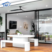 Puerta Corredera de Vidrio para Patio, de Aluminio, con Aislamiento Térmico Moderno AS2047, Marco Delgado, Insonorizada, para Uso Exterior e Interior