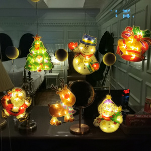 Nouvelles lumières d'ambiance de Noël en gros pour la décoration de scènes de festival, avec des motifs de personnes âgées et de cerfs, lumières LED colorées pour une ambiance festive. - Product Image 4