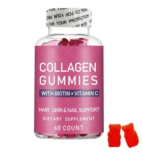 OEM कोलेजन के साथ Gummies बायोटिन विटामिन सी के लिए बाल/कील/त्वचा स्वस्थ आहार पूरक कोलेजन Gummies