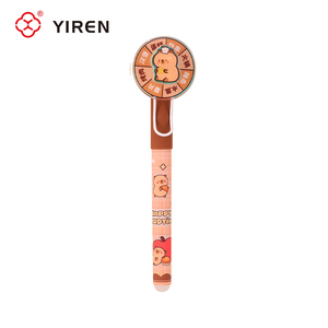 YIREN <span class=keywords><strong>Penna</strong></span> <span class=keywords><strong>Stilografica</strong></span> Creativa a Forma di Ruota della Fortuna con Capibara, Cancellabile, in Plastica, Regalo di Natale e Premio - Product Image 4