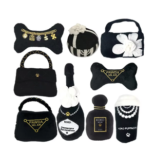 Giocattoli di peluche per cani personalizzati Multi Design pallina di osso di Champagne che mordono piccoli giocattoli cigolanti Designer di cani medi - Product Image 6