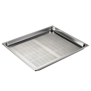 Bandeja perforada de acero inoxidable GN 2/1 para alimentos, 65 × 53 × 4 h cm, 2130 g, Inox Macel - Product Image 1