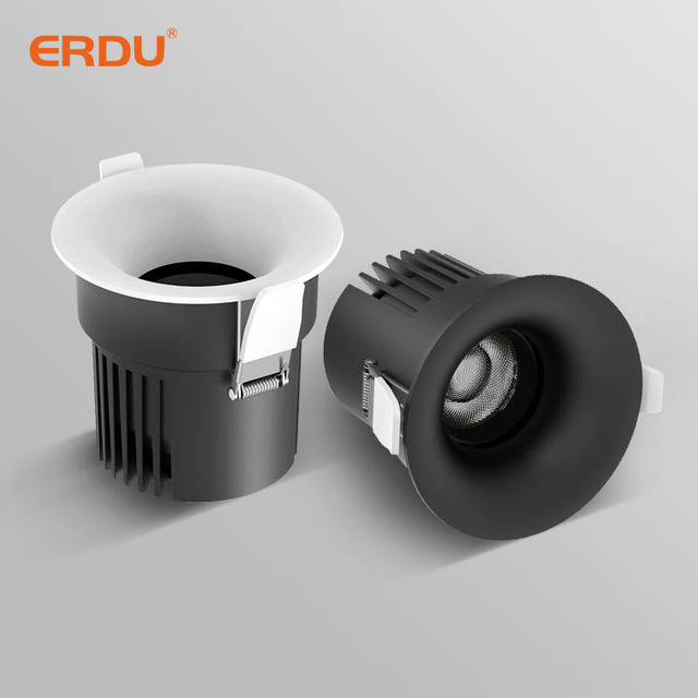 ERDU Modern Smart Home Decor Spotlights LED Light Source CCT Auto Color Rendering Index Embedded for Mall Supermarket