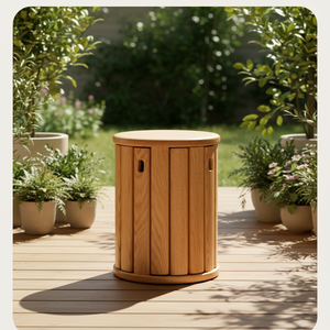 Modernes Design 4-in-1 Stapelbare Massivholz-Hocker Ottoman-Set Multifunktionale Schlafzimmer-Klappmöbel für Lager- und Hotelnutzung - Product Image 1