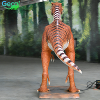Modèle de robot mécanique de dinosaure animatronique de taille réelle, exposition de parc à thème de mécatronique électrique de taille réelle, Chine