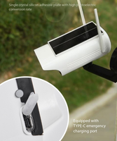 Lampu Pemantau Surya Multi-Scene dengan Dudukan Magnetik 66LED Sensor Gerak PIR Lampu Dinding Keamanan IP65 untuk Taman Halaman Vila