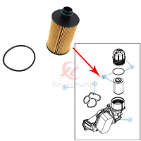Filtro de Aceite Original 68229402AA Compatible con Jeep Dodge Ram 1500 2014-2018 3.0L