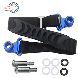 CQHZJ Sangle de sauvetage pour siège arrière de <span class=keywords><strong>moto</strong></span>, sangle de <span class=keywords><strong>remorquage</strong></span>, sangle de sauvetage, bleu, rouge, orange, noir, multicolore - Product Image 2