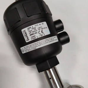 Original Burkert Pneumatic Angle Seat Valve 00001401 DN50 Threaded SS316 <b>PTFE</b> Seal for Water Steam Chemical - Product Image 1