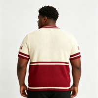 Sweat-shirts à manches courtes pour hommes, tricotés sur mesure, de haute qualité, avec logo animal en jacquard, nouveau style, pull