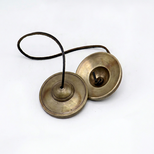 Bronze Tingsha <b>Bell</b> with Gentle <b>Chime</b> for Mindfulness Practice and Daily Calm - Product Image 1