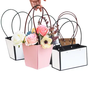 Panier en papier avec fleurs différentes, boîte à fleurs pour savon, cadeau de fête des mères, pour maman, 500 pièces - Product Image 1