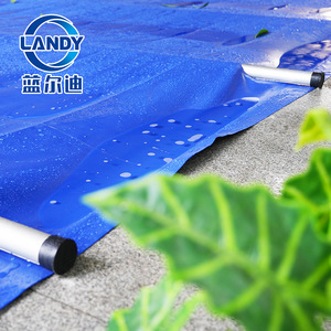 ผ้าคลุมสระน้ำแลนดี้ หนา 1.5 มม. ผลิตจาก PVC สีฟ้า ทนทาน ป้องกันแสงแดด สำหรับสระว่ายน้ำเป่าลม - Product Image 3