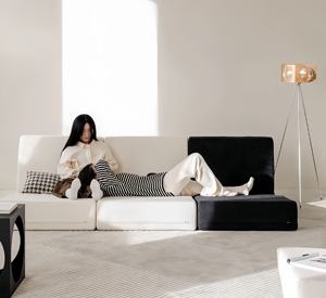 Canapés inclinables modulaires pour une personne avec fonctions télescopiques à compression pliantes pour appartements - Product Image 3